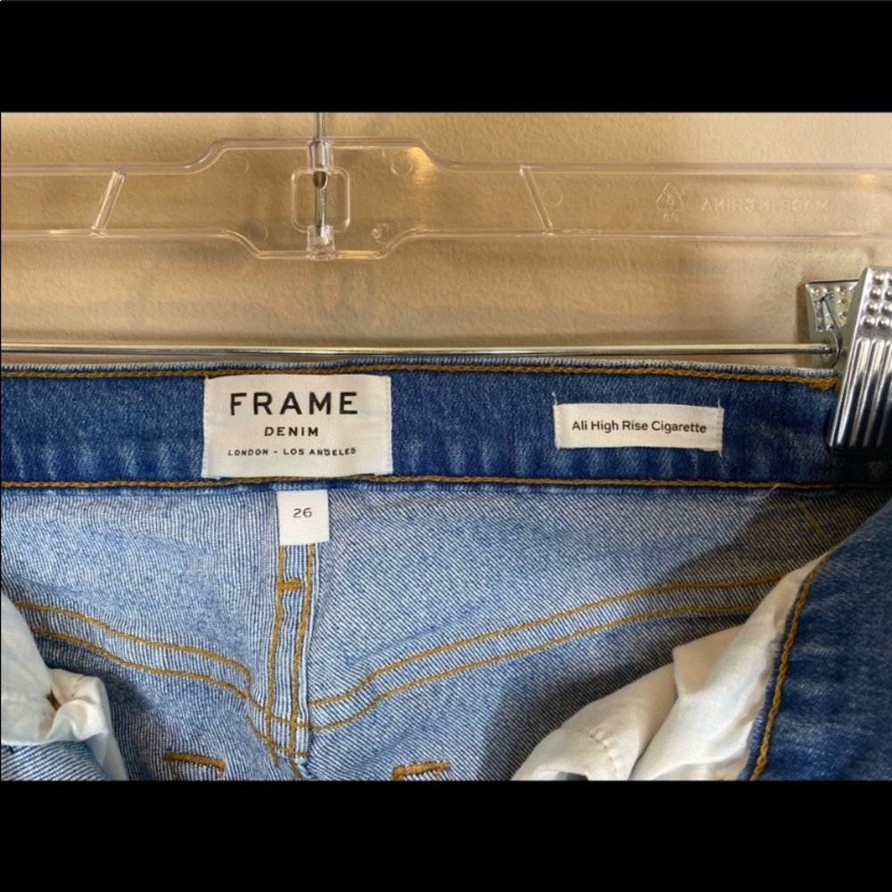Frame Ali High Rise Cigarette Jeans - Picture 7 of 8